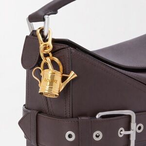 LOEWE Watering Can Bag Charm Keyring Rose Gold Brass NIB Retail $640